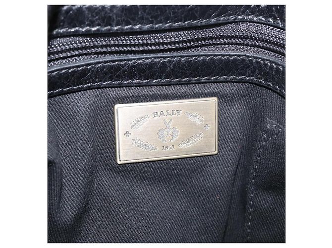 BALLY Tote Bag Leder Schwarz Auth 160786 - Ansicht 17