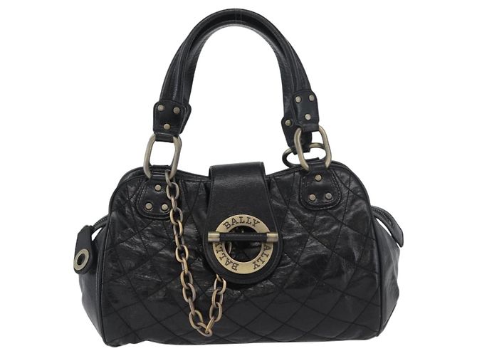 BALLY Tote Bag Leder Schwarz Auth 160786 - Ansicht 2