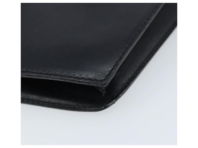 Céline Bolsa de mão CELINE em couro preto e dourado Auth LNZ560A - vista 11