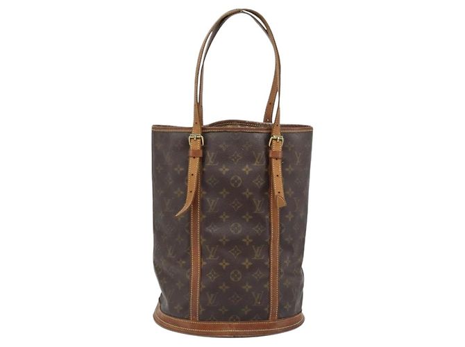 LOUIS VUITTON Borsa a Spalla Monogram Bucket GM M42236 LV Auth LNZ072 Monogramma - vista 2