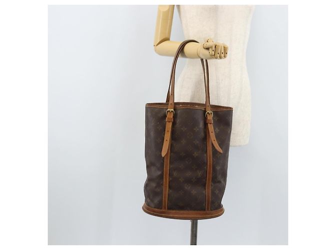 LOUIS VUITTON Borsa a Spalla Monogram Bucket GM M42236 LV Auth LNZ072 Monogramma - vista 23