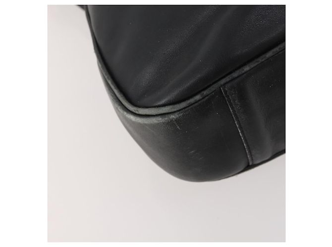 Borsa a Spalla Gucci Bamboo in Pelle 2way Nera Oro 001 1577 2615 Auth 169863 Nero D'oro - vista 15