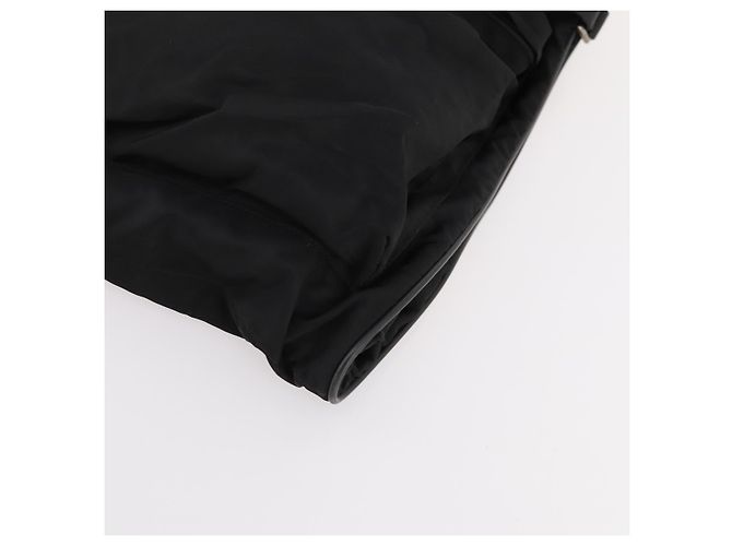 PRADA Funda para prendas de nylon negro plateado Auth bs33522 Plata - vista 12