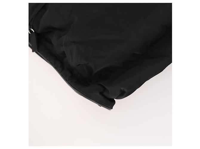 PRADA Funda para prendas de nylon negro plateado Auth bs33522 Plata - vista 13