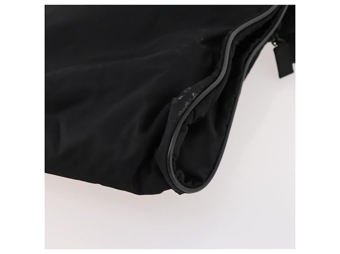 PRADA Funda para prendas de nylon negro plateado Auth bs33522 Plata - vista 14