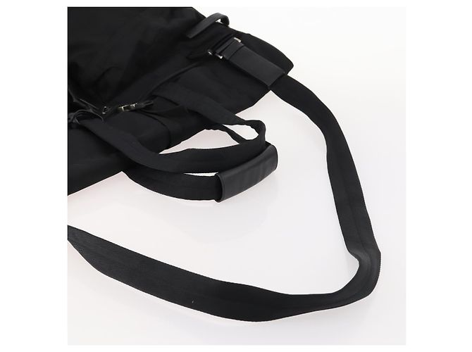 PRADA Funda para prendas de nylon negro plateado Auth bs33522 Plata - vista 7