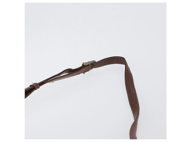 Céline Borsa a Spalla in Tela Macadam CELINE PVC Beige Oro Auth 166227 D'oro - vista 8