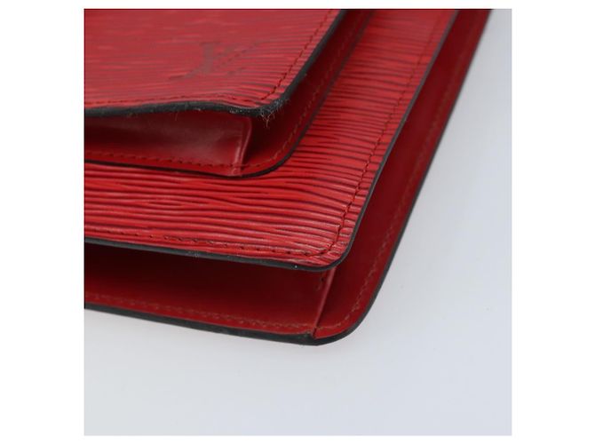 LOUIS VUITTON Borsa a Mano Epi Monceau 28 Rossa M40783 LV Auth ep13676 Rosso - vista 16