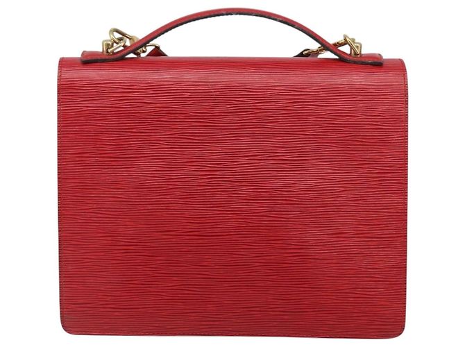 LOUIS VUITTON Borsa a Mano Epi Monceau 28 Rossa M40783 LV Auth ep13676 Rosso - vista 2