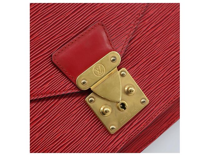LOUIS VUITTON Borsa a Mano Epi Monceau 28 Rossa M40783 LV Auth ep13676 Rosso - vista 20