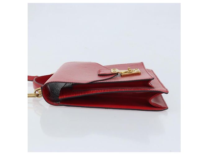LOUIS VUITTON Borsa a Mano Epi Monceau 28 Rossa M40783 LV Auth ep13676 Rosso - vista 4