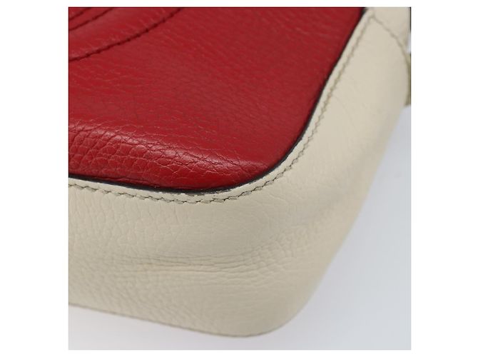 Borsa a Spalla in Pelle Rossa e Oro GUCCI 431567 Auth ka2941 Rosso D'oro - vista 10
