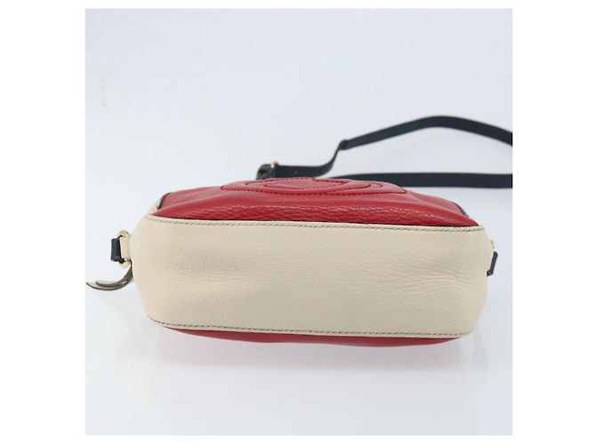 Borsa a Spalla in Pelle Rossa e Oro GUCCI 431567 Auth ka2941 Rosso D'oro - vista 9