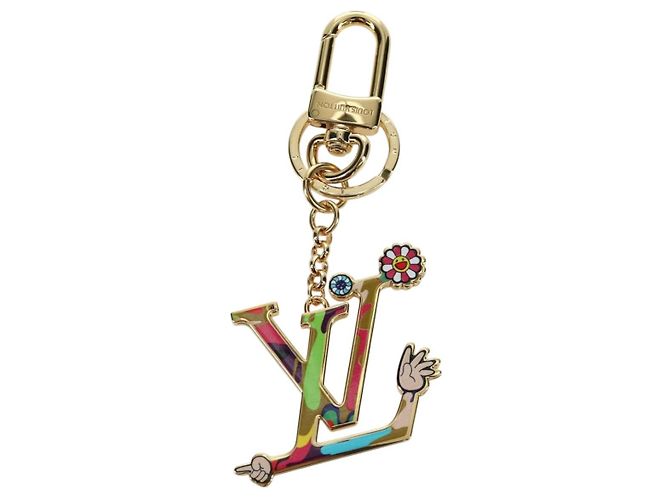 LOUIS VUITTON LV Iconic Superflat Charm Metall Goldton M02468 LV Auth LNZ409SAM - Ansicht 2