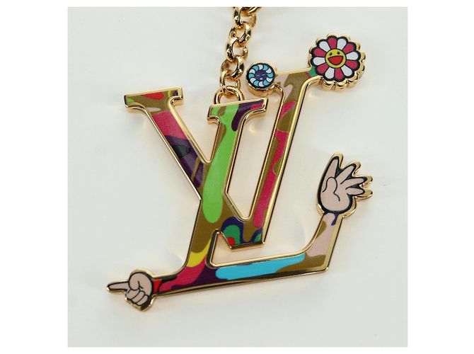 LOUIS VUITTON LV Iconic Superflat Charm Metall Goldton M02468 LV Auth LNZ409SAM - Ansicht 3