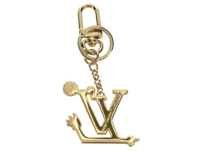 LOUIS VUITTON LV Iconic Superflat Charm Metall Goldton M02468 LV Auth LNZ409SAM - Ansicht 5