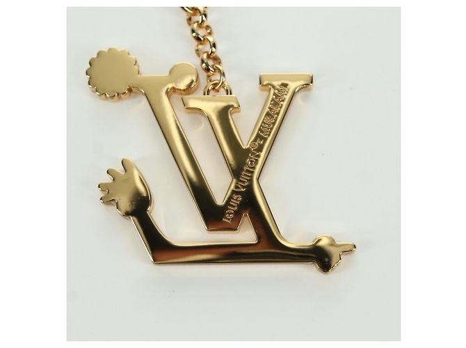 LOUIS VUITTON LV Iconic Superflat Charm Metall Goldton M02468 LV Auth LNZ409SAM - Ansicht 6