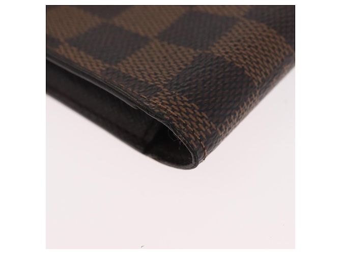 LOUIS VUITTON Astuccio per Sigarette Damier Ebene N63024 LV Auth BA11018 - vista 15