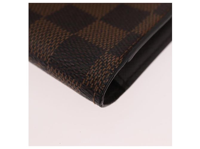 LOUIS VUITTON Astuccio per Sigarette Damier Ebene N63024 LV Auth BA11018 - vista 16
