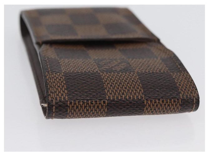 LOUIS VUITTON Astuccio per Sigarette Damier Ebene N63024 LV Auth BA11018 - vista 5
