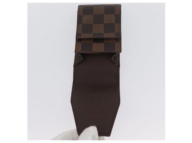LOUIS VUITTON Astuccio per Sigarette Damier Ebene N63024 LV Auth BA11018 - vista 8