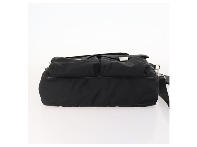 Borsa a Spalla GUCCI Nylon 2way Nera Argento Auth 172937 Nero - vista 11