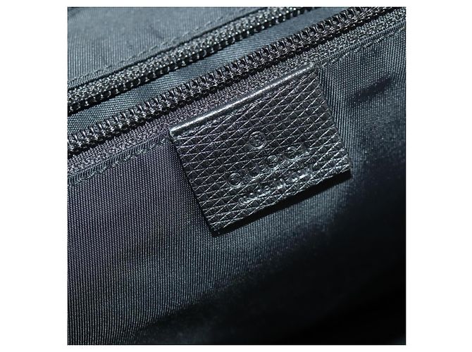 Borsa a Spalla GUCCI Nylon 2way Nera Argento Auth 172937 Nero - vista 21