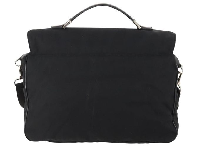 Borsa a Spalla GUCCI Nylon 2way Nera Argento Auth 172937 Nero - vista 3