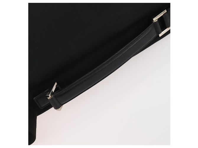 Borsa a Spalla GUCCI Nylon 2way Nera Argento Auth 172937 Nero - vista 9