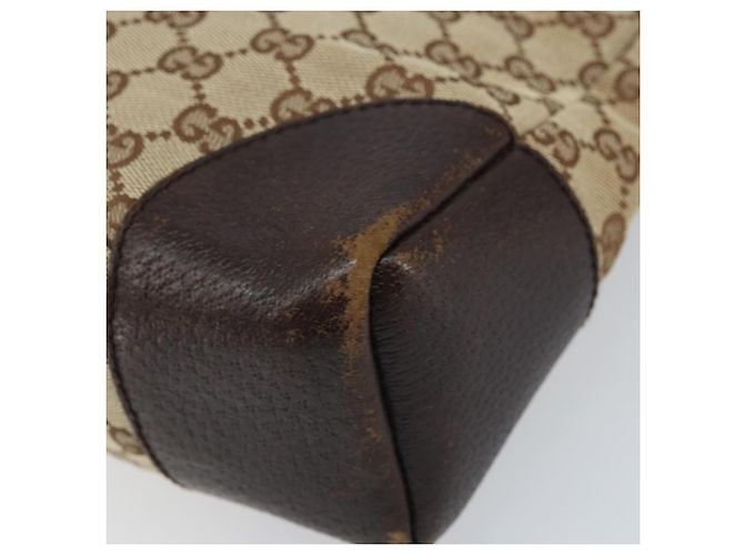 Borsa a Spalla GG Canvas Gucci Beige Argento Auth 173832 - vista 10