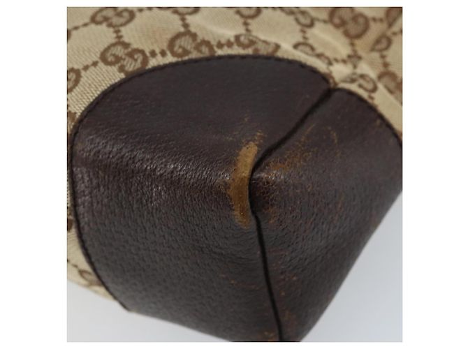 Borsa a Spalla GG Canvas Gucci Beige Argento Auth 173832 - vista 12