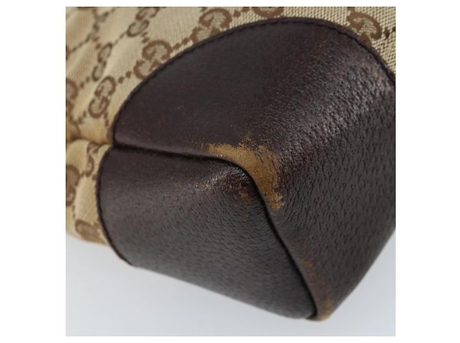 Borsa a Spalla GG Canvas Gucci Beige Argento Auth 173832 - vista 13