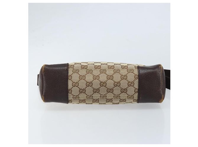 Borsa a Spalla GG Canvas Gucci Beige Argento Auth 173832 - vista 9
