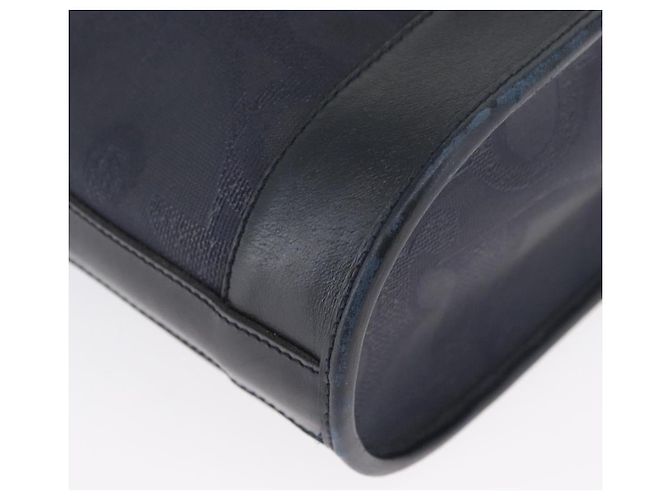 Borsa a Spalla in Tela Trotter Christian Dior Blu Navy e Oro Auth ka2955 D'oro - vista 10