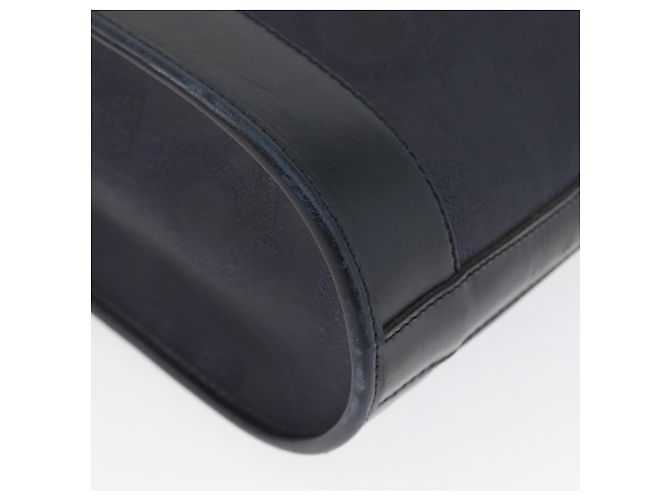 Borsa a Spalla in Tela Trotter Christian Dior Blu Navy e Oro Auth ka2955 D'oro - vista 11