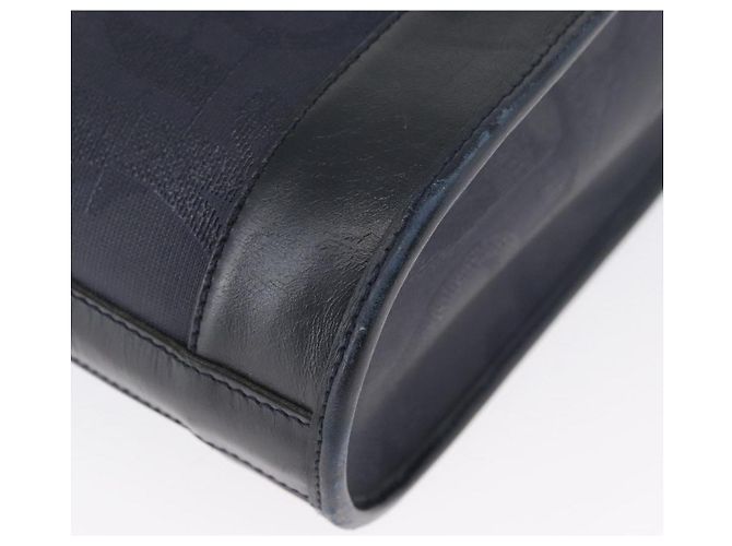 Borsa a Spalla in Tela Trotter Christian Dior Blu Navy e Oro Auth ka2955 D'oro - vista 12