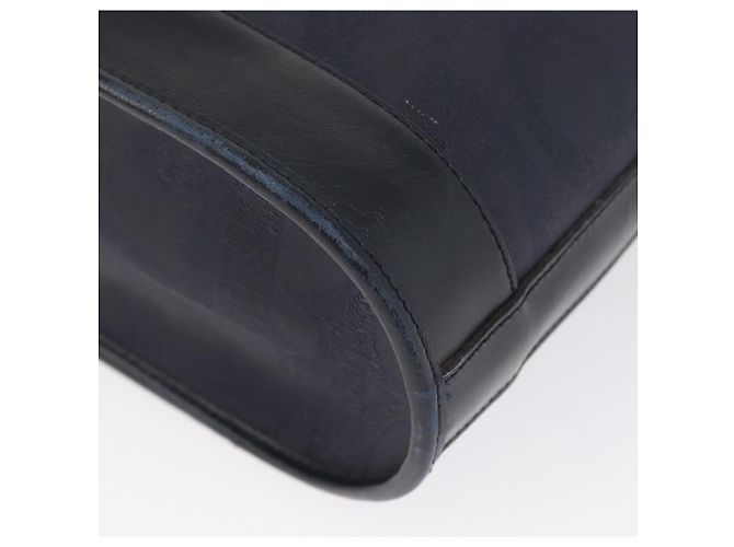 Borsa a Spalla in Tela Trotter Christian Dior Blu Navy e Oro Auth ka2955 D'oro - vista 13