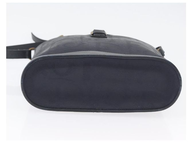 Borsa a Spalla in Tela Trotter Christian Dior Blu Navy e Oro Auth ka2955 D'oro - vista 9