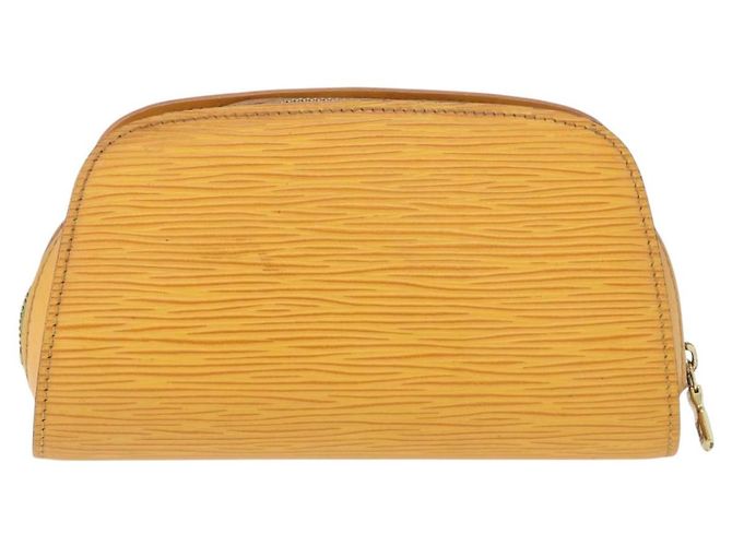 LOUIS VUITTON Pochette Dauphine PM Epi Gialla M48449 LV Auth 172428 Giallo - vista 2