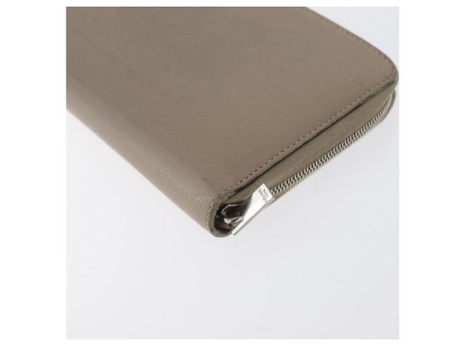 Céline CELINE Langer Geldbeutel Leder Beige Silber Auth am10868 - Ansicht 11