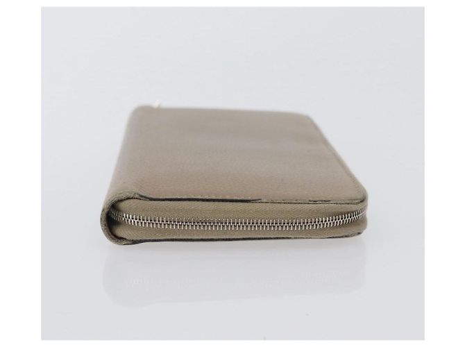 Céline CELINE Langer Geldbeutel Leder Beige Silber Auth am10868 - Ansicht 4
