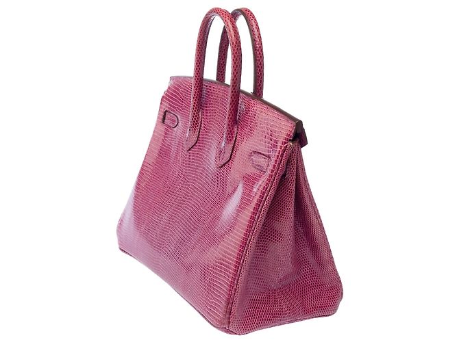 Hermès Borsa HERMES Birkin 25 in Pelle Esotica Viola - 103358 Porpora - vista 5