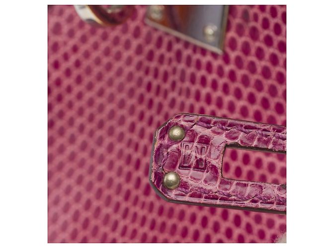 Hermès Borsa HERMES Birkin 25 in Pelle Esotica Viola - 103358 Porpora - vista 7
