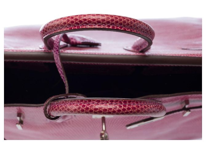 Hermès Borsa HERMES Birkin 25 in Pelle Esotica Viola - 103358 Porpora - vista 9