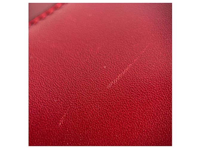 Dior Saddle Mini Ultrasmooth Kalbsleder Handtasche ohne Tragegurt Kirschrot - Ansicht 15
