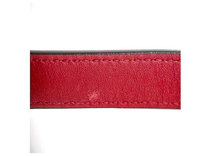 Dior Saddle Mini Ultrasmooth Kalbsleder Handtasche ohne Tragegurt Kirschrot - Ansicht 17