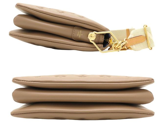 Borsa a Spalla Coussin PM Louis Vuitton Taupe - vista 3