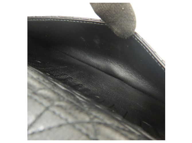 Borsa a Spalla Caro Medium Cannage di Christian Dior Nero - vista 21