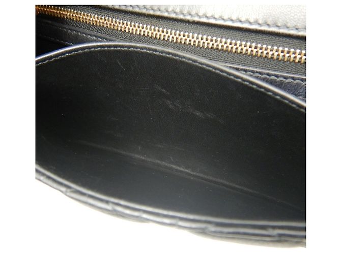 Borsa a Spalla Caro Medium Cannage di Christian Dior Nero - vista 24