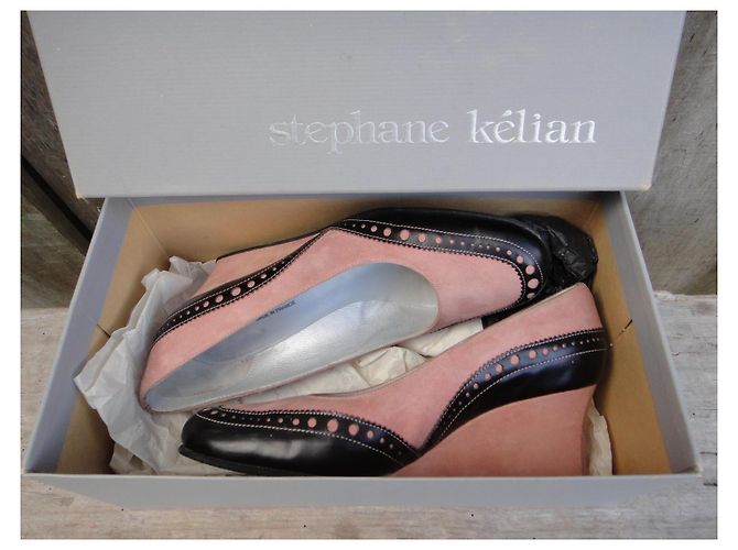 Décolleté Stéphane Kelian in camoscio rosa - vista 6